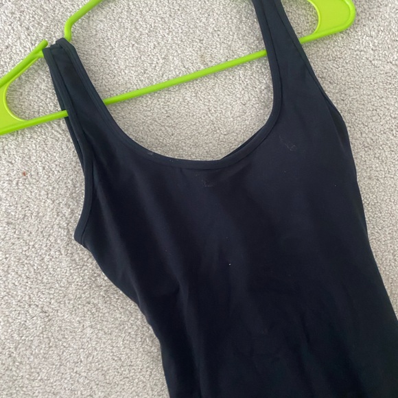 Jumpsuit/Romper size small padded bra sleeveless flare leg black 1 piece - Picture 4 of 9